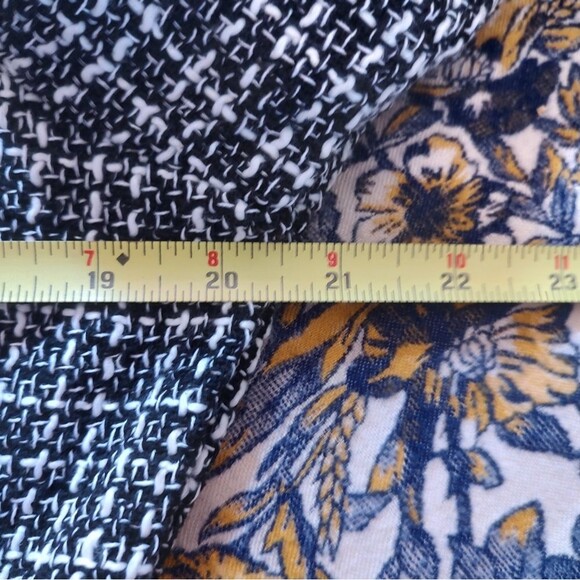 Black And White Tweed Retro Vintage Style Dress With Lantern Sleeves NWT Large - Picture 5 of 10